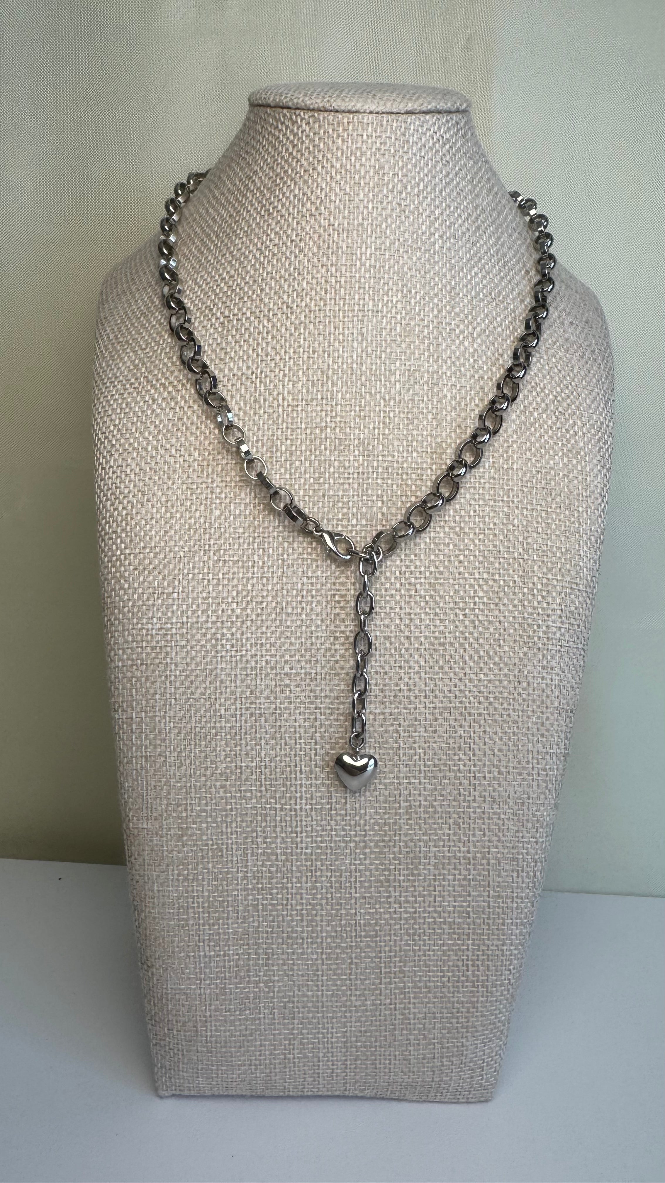 Heart Lariat Necklace