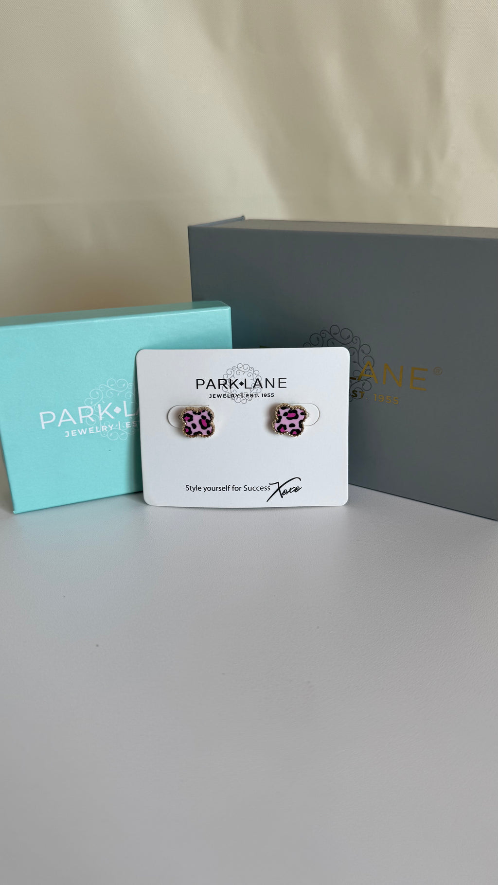 Pink Leopard Lana Earrings