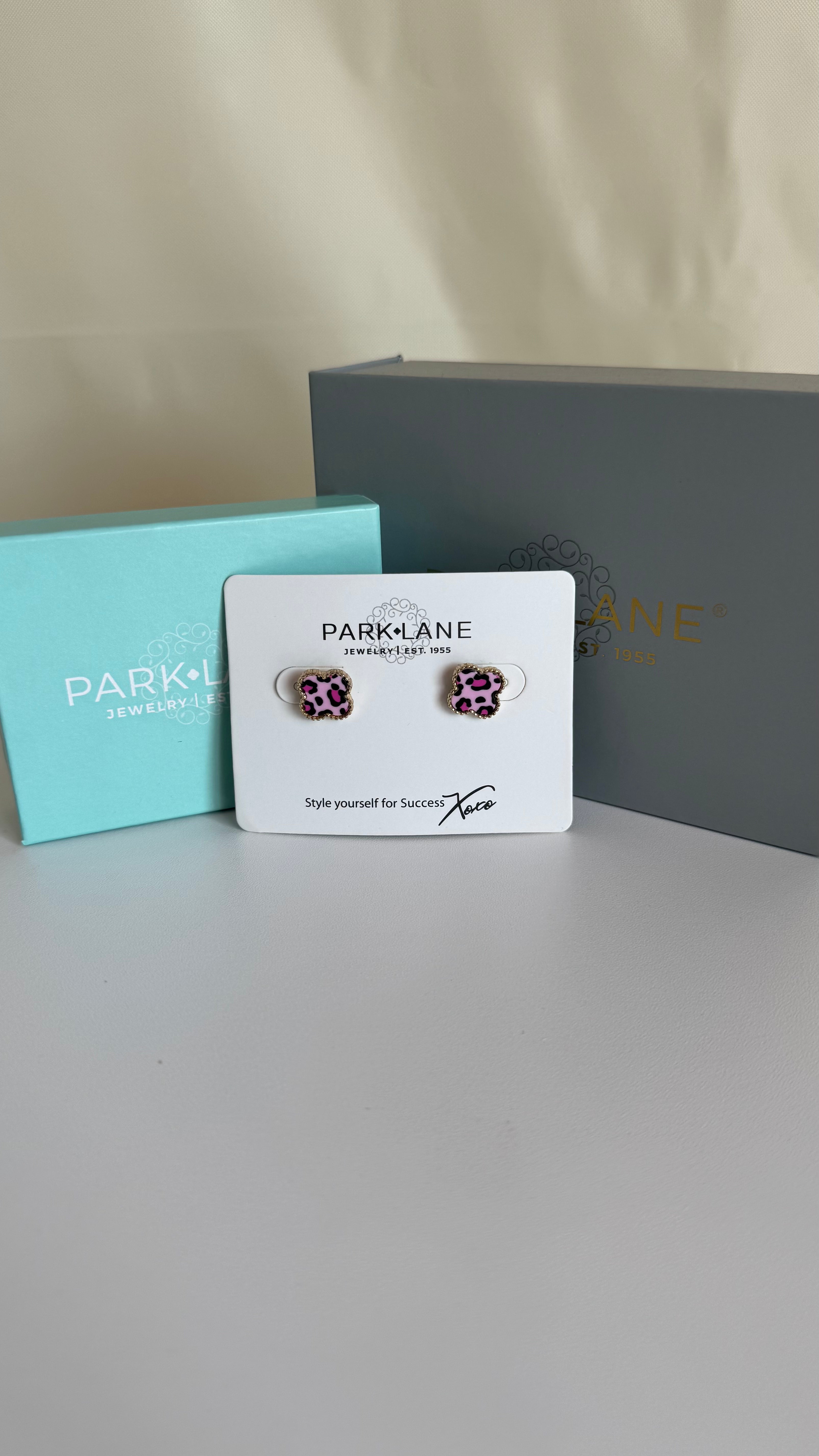 Pink Leopard Lana Earrings